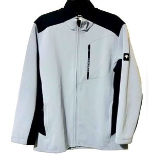 DESCENTE Alpin Mens Mid Layer - Large/Titanium Light Blue